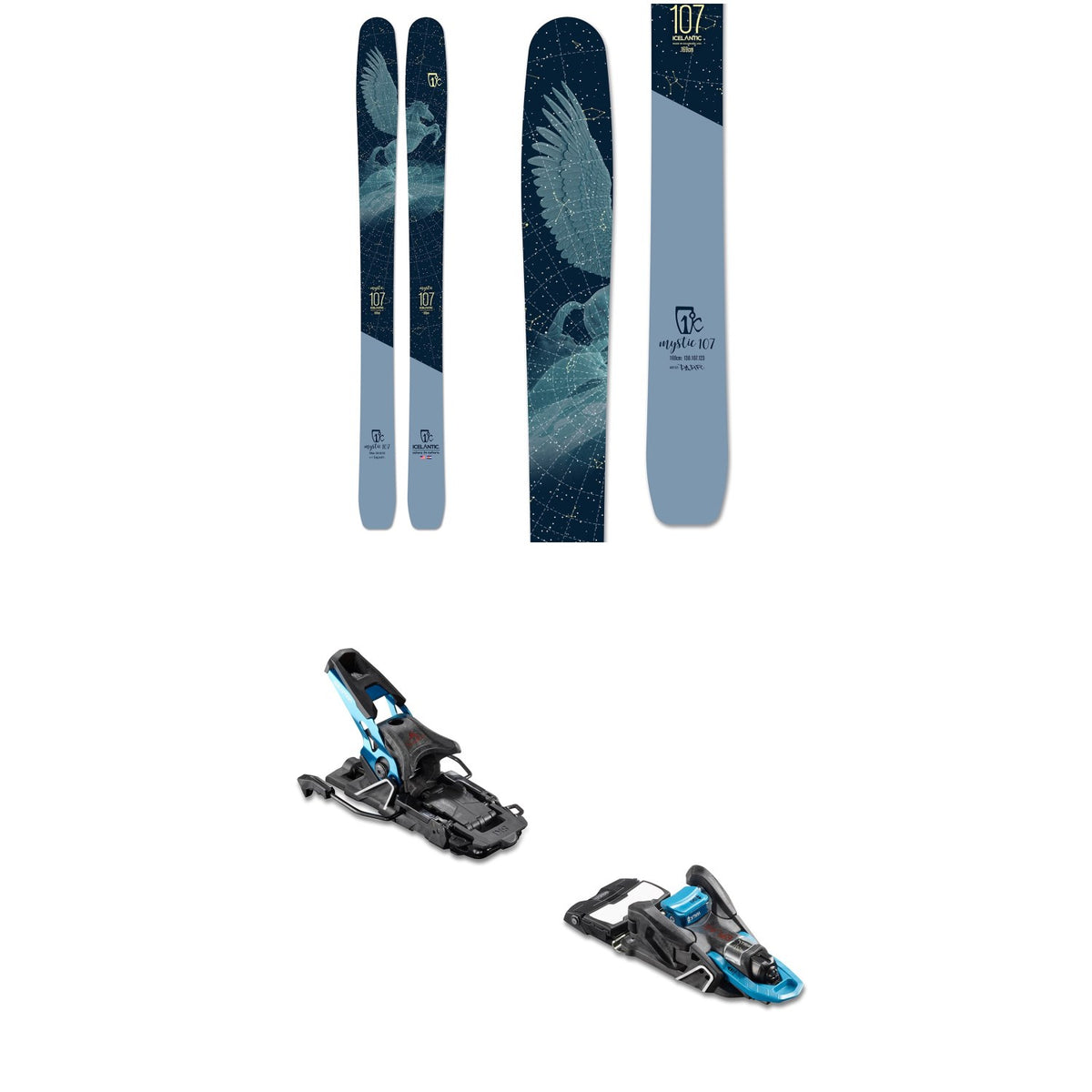 Icelantic Mystic 107 Skis 2020 + Salomon S/Lab Shift MNC Alpine Touring Ski Bindings - Women's 2020