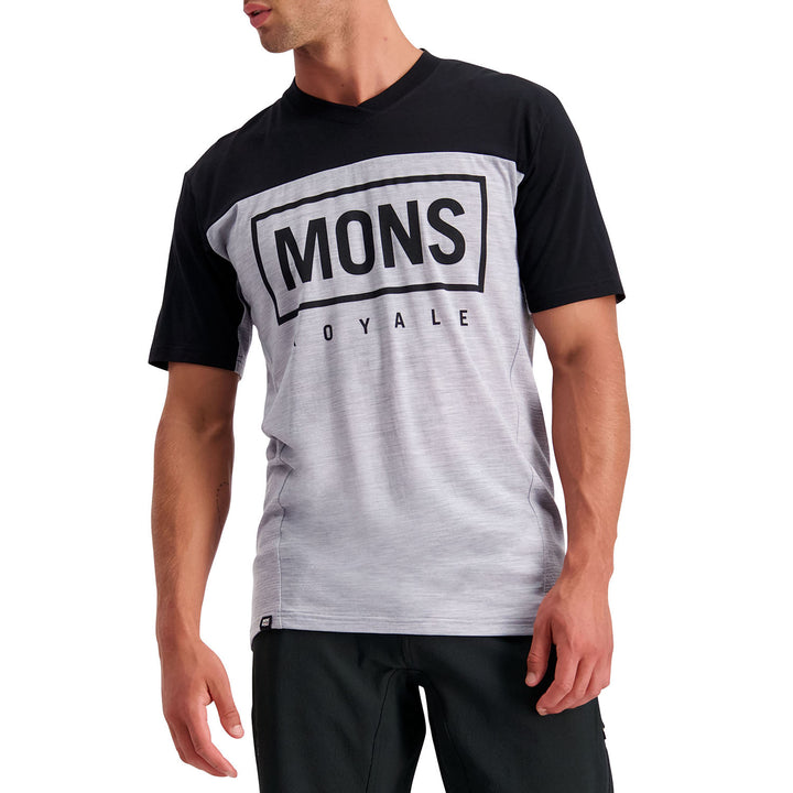 MONS ROYALE Redwood Enduro VT Jersey Black/Grey Marl