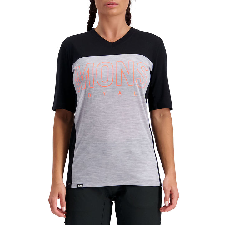 MONS ROYALE Phoenix Enduro VT Jersey - Women's Black/Grey Marl