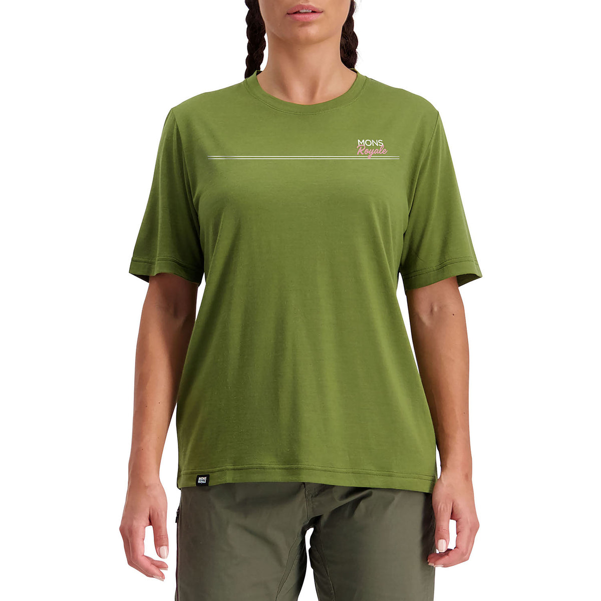 MONS ROYALE Tarn Freeride T Jersey - Women's Khaki Rose