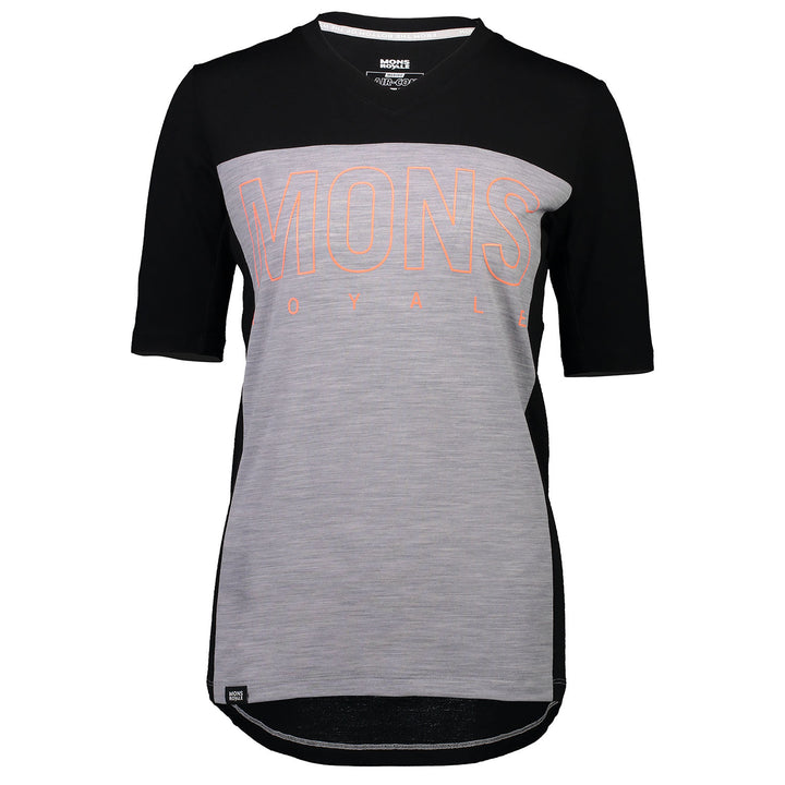 MONS ROYALE Phoenix Enduro VT Jersey - Women's Black/Grey Marl