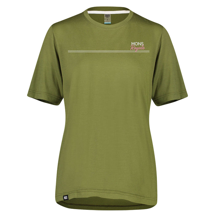 MONS ROYALE Tarn Freeride T Jersey - Women's Khaki Rose