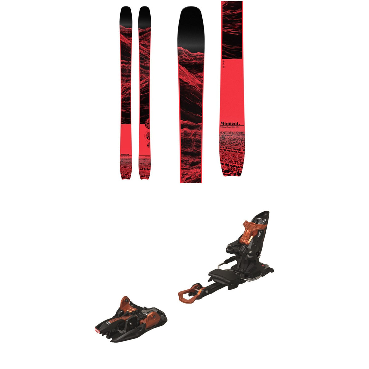 Moment Wildcat Tour 108 Skis 2020 + Marker Kingpin 13 Alpine Touring Ski Bindings 2020