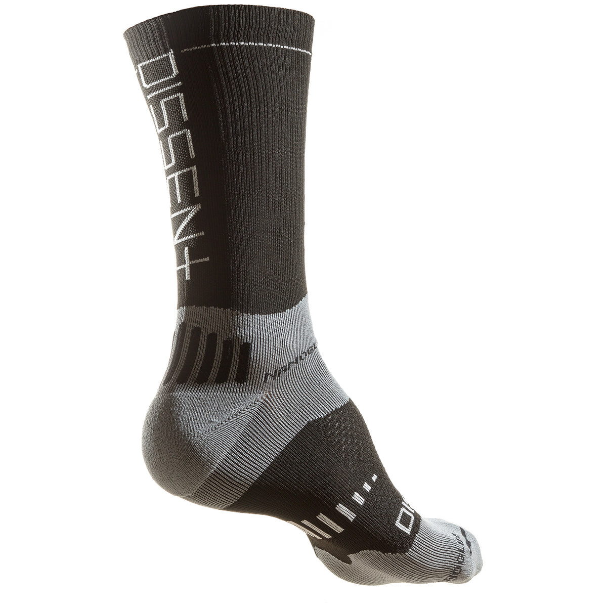 Dissent Supercrew Compression Nano 6" Bike Socks Black
