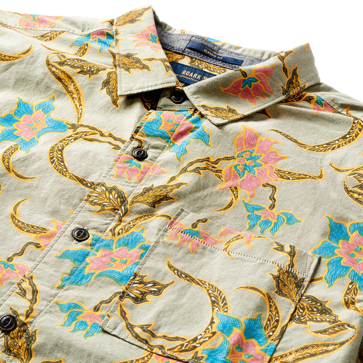 Roark Batavia Batik Short-Sleeve Shirt Military
