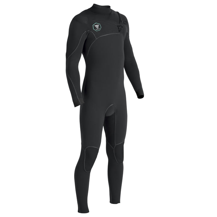 Vissla 7 Seas Power Seam 4/3 Chest Zip Wetsuit Black