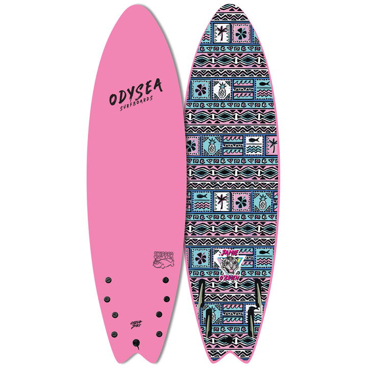 Catch Surf Odysea Skipper Quad-Fin x Jamie O'Brien Pro Surfboard Hot Pink