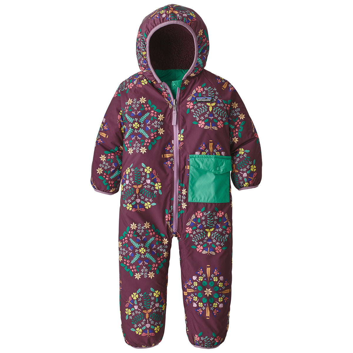 Patagonia Reversible Puff-Ball Bunting - Infants' Katahdin Mandalas: Light Balsamic