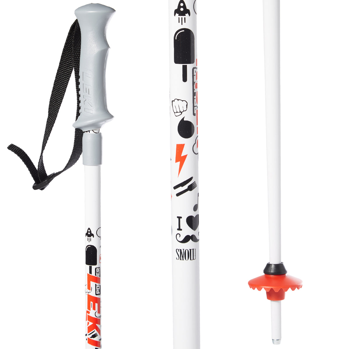 Leki Rider Vario Adjustable Ski Poles - Little Kids' 2017