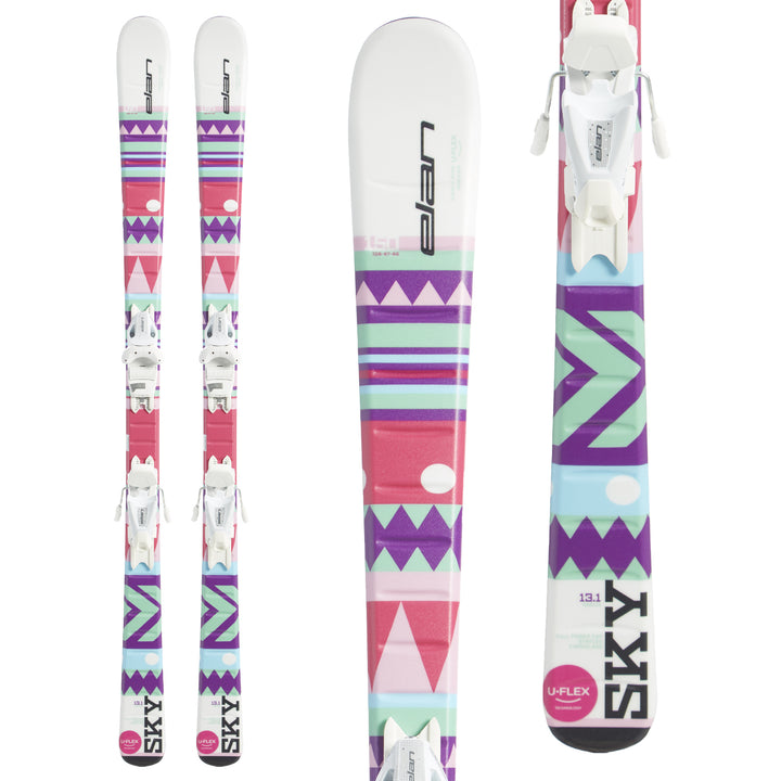 Elan Sky QS Skis + EL 7.5 Bindings - Girls' 2019
