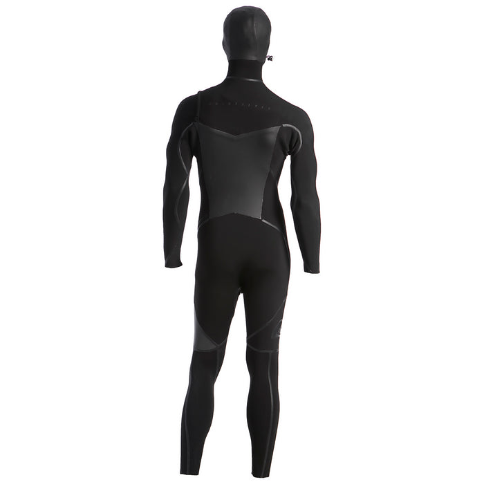 Quiksilver 4/3 Syncro+ Chest Zip Hooded Wetsuit Black/Jet Black