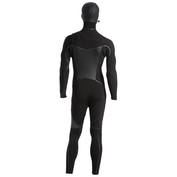 Quiksilver 4/3 Syncro+ Chest Zip Hooded Wetsuit Black/Jet Black