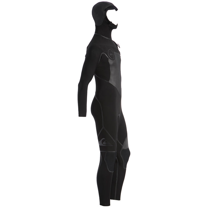 Quiksilver 4/3 Syncro+ Chest Zip Hooded Wetsuit Black/Jet Black