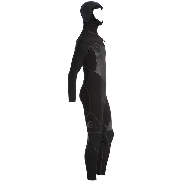 Quiksilver 4/3 Syncro+ Chest Zip Hooded Wetsuit Black/Jet Black
