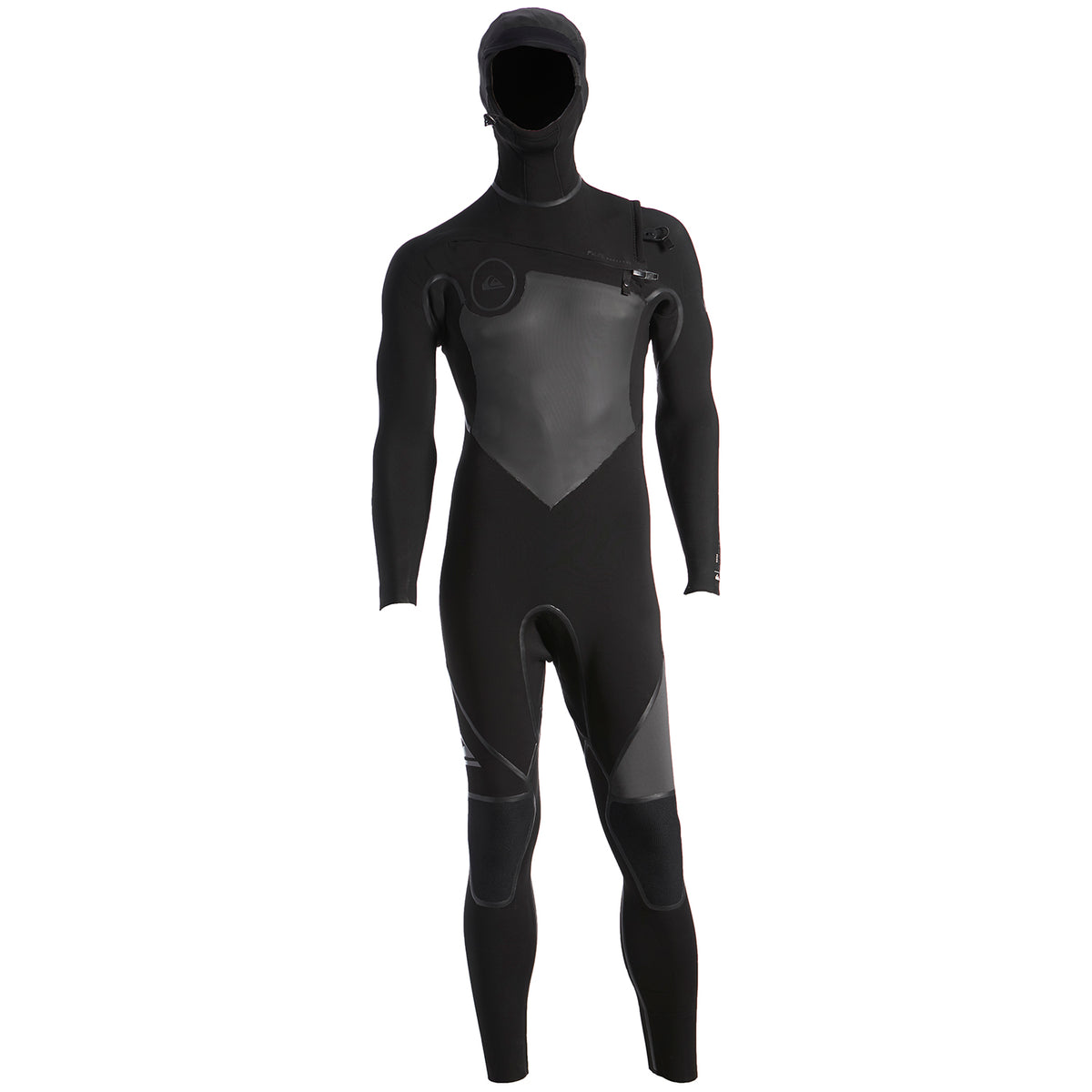 Quiksilver 4/3 Syncro+ Chest Zip Hooded Wetsuit Black/Jet Black