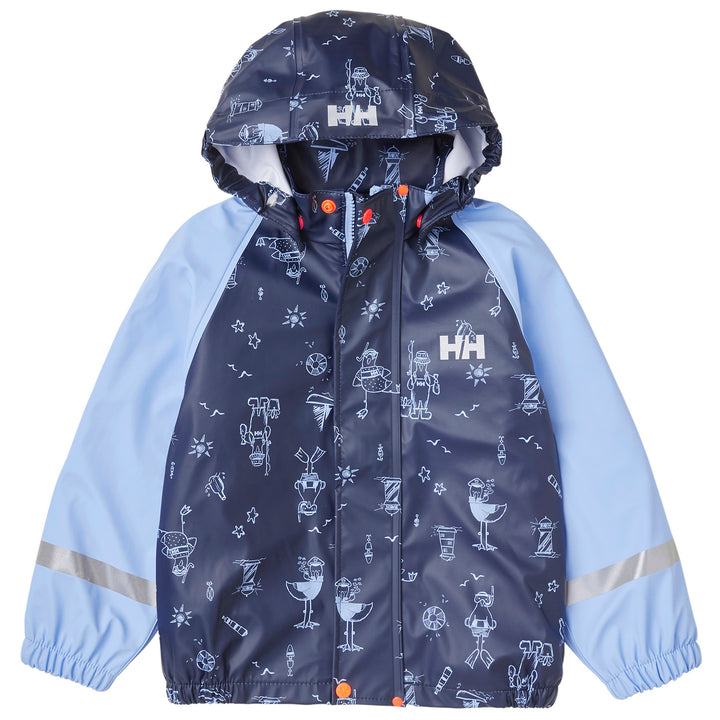Helly Hansen Bergen AOP PU Rainset - Little Kids' Navy