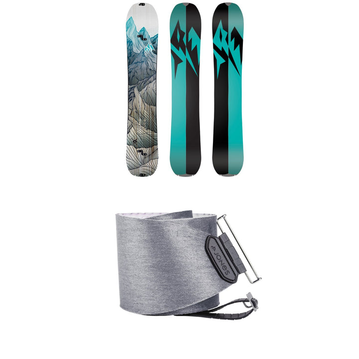 Jones Solution Splitboard - Women's 2020 + Nomad Quick Tension Tail Clip Splitboard Skins