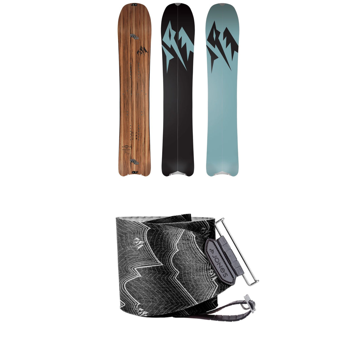 Jones Hovercraft Splitboard 2020 + Nomad Pro Quick Tension Tail Clip Splitboard Skins