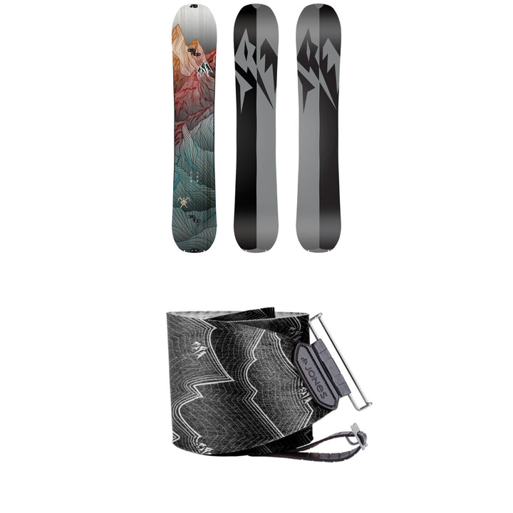 Jones Solution Splitboard 2020 + Nomad Pro Quick Tension Tail Clip Splitboard Skins
