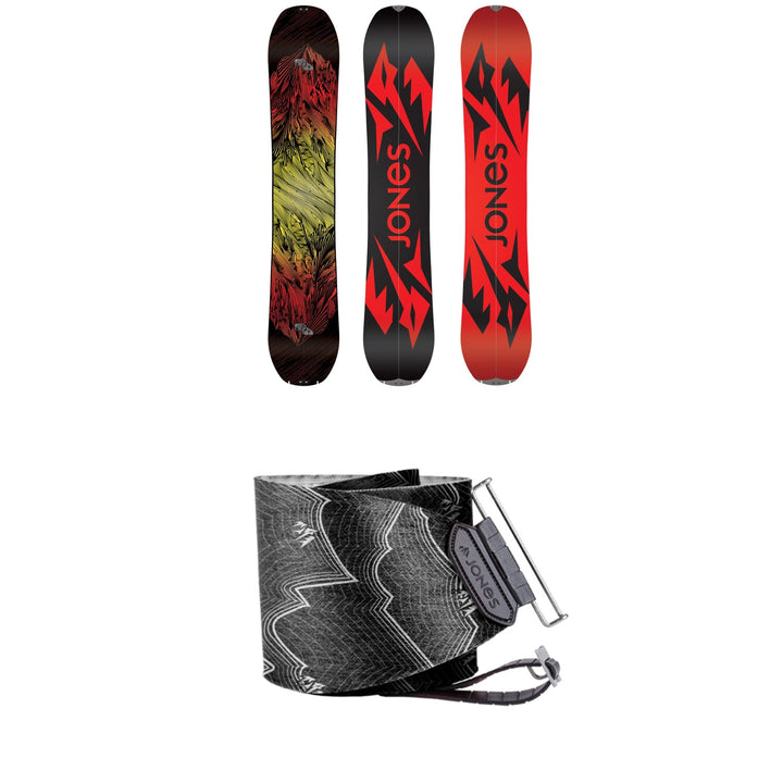 Jones Mountain Twin Splitboard 2020 + Nomad Pro Quick Tension Tail Clip Splitboard Skins