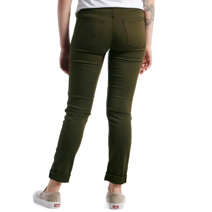 DU/ER No Sweat Slim Straight Pants - Women's Army Green