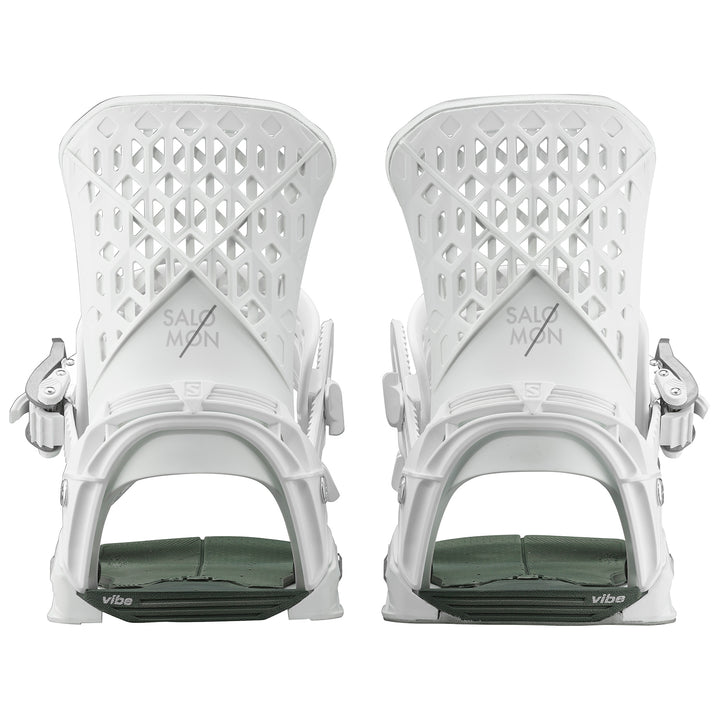 Salomon Highlander Snowboard Bindings 2020 White/Oil Green