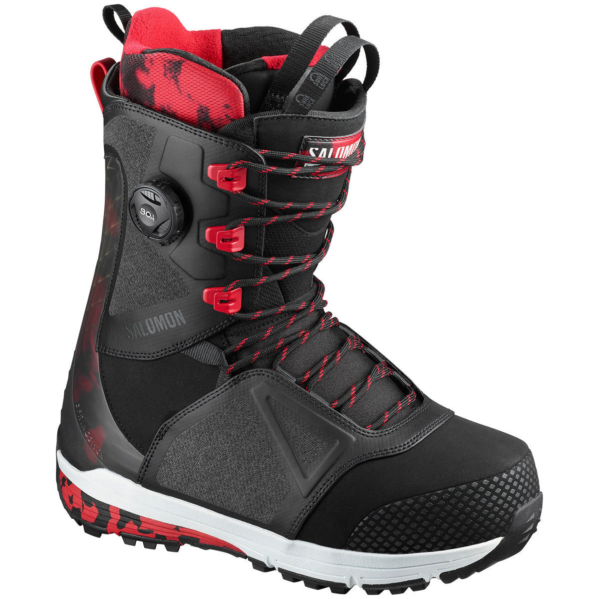 Salomon Lo Fi Snowboard Boots 2020 Black/Tango Red