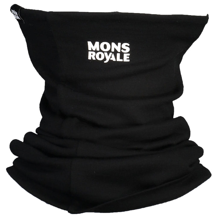 MONS ROYALE Double Up Neckwarmer Black