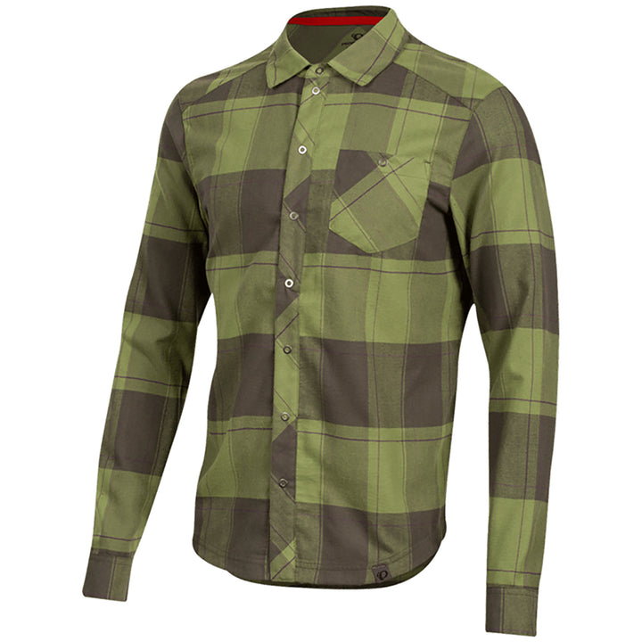 Pearl Izumi Rove L/S Shirt Forest/Willow Plaid