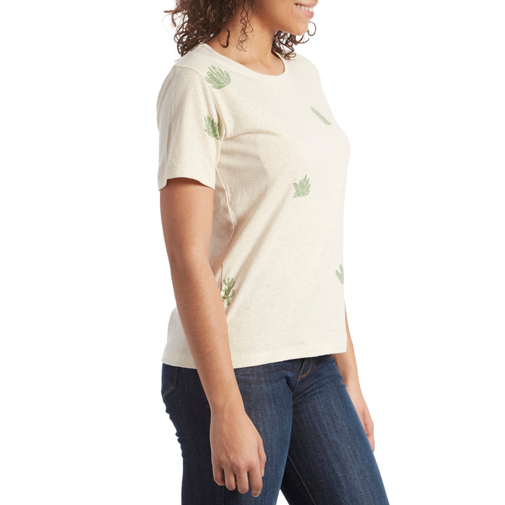 Mollusk Hemp Cactus Garden T-Shirt - Women's Natural