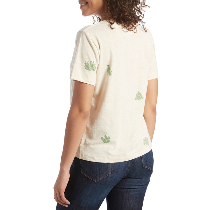 Mollusk Hemp Cactus Garden T-Shirt - Women's Natural