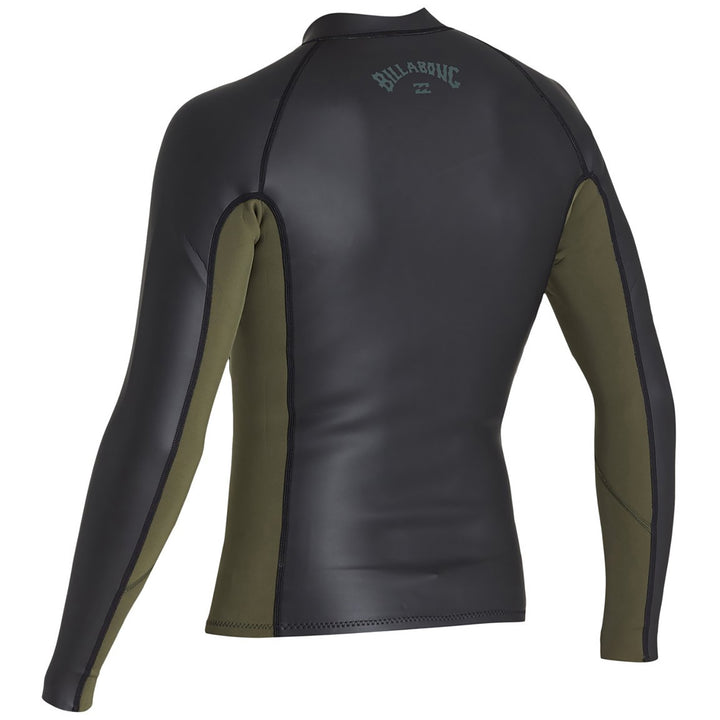 Billabong 1mm Revolution Front Zip Wetsuit Jacket Military