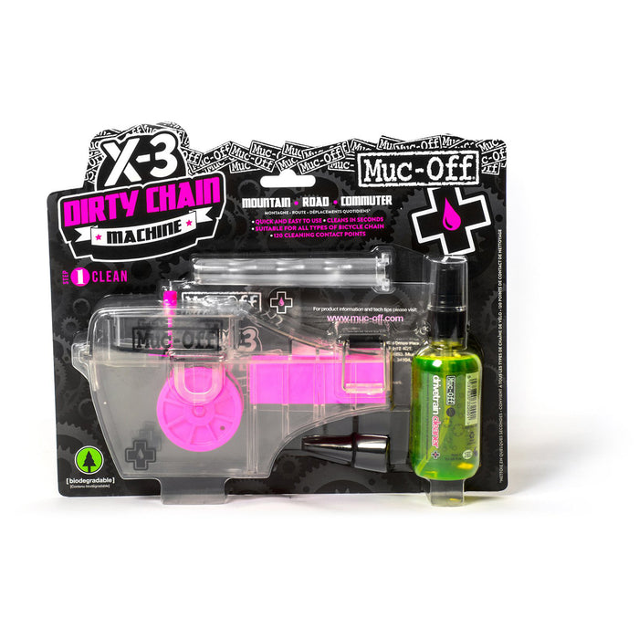 Muc-Off X-3 Dirty Chain Machine Cleaning Kit Clear/Pink