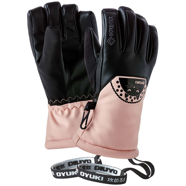 Oyuki Rippa GORE-TEX Gloves - Kids' Black/Dusty Pink