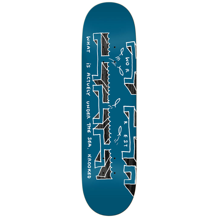Krooked Worrest The Sea Twin Tail Slick 8.30 Skateboard Deck