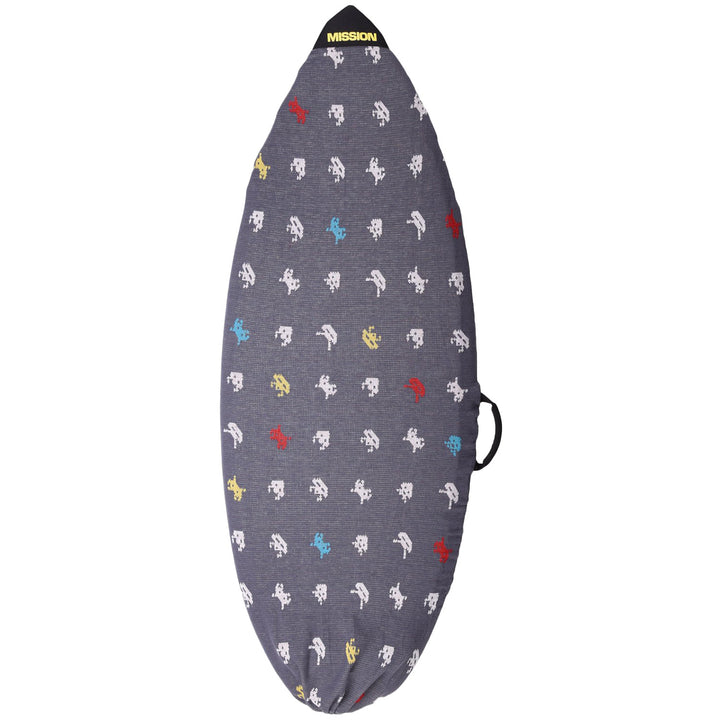 Mission Deluxe Traditional Nose Wakesurf Board Sleeve 2023 Invader Print