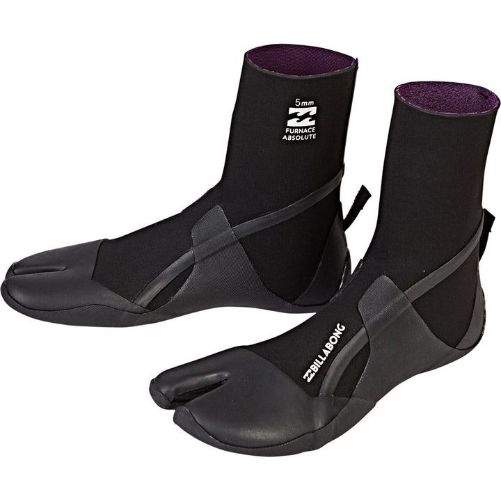 Billabong 5mm Furnace Absolute Split Toe Wetsuit Boots Black