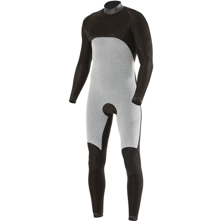 Vissla 7 Seas Power Seam 3/2 Chest Zip Wetsuit Black