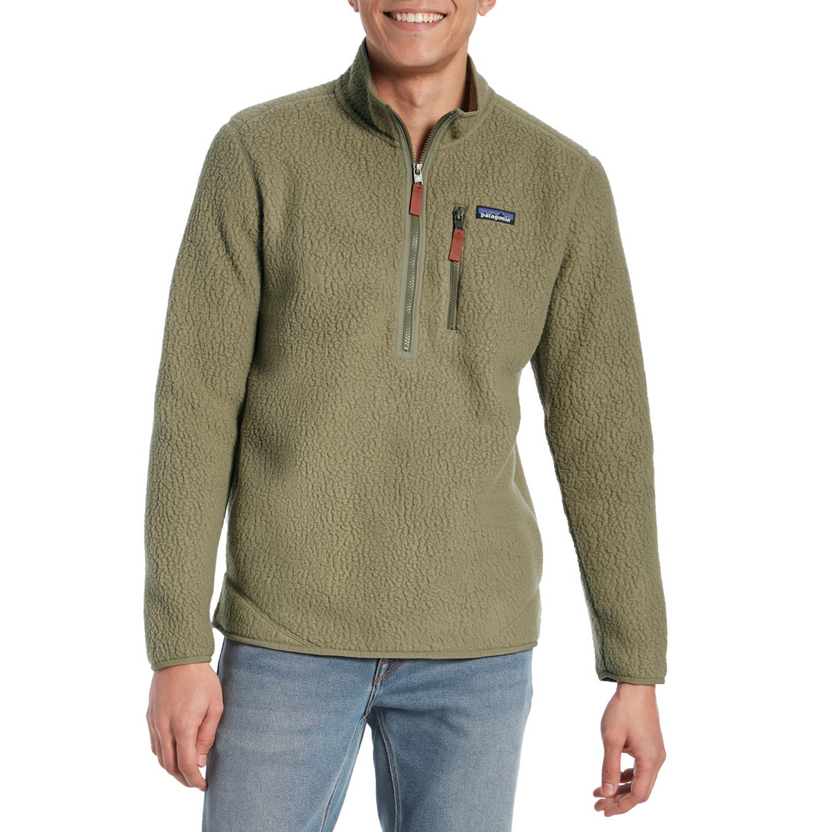 Patagonia Retro Pile Pullover - Men's Sage Khaki