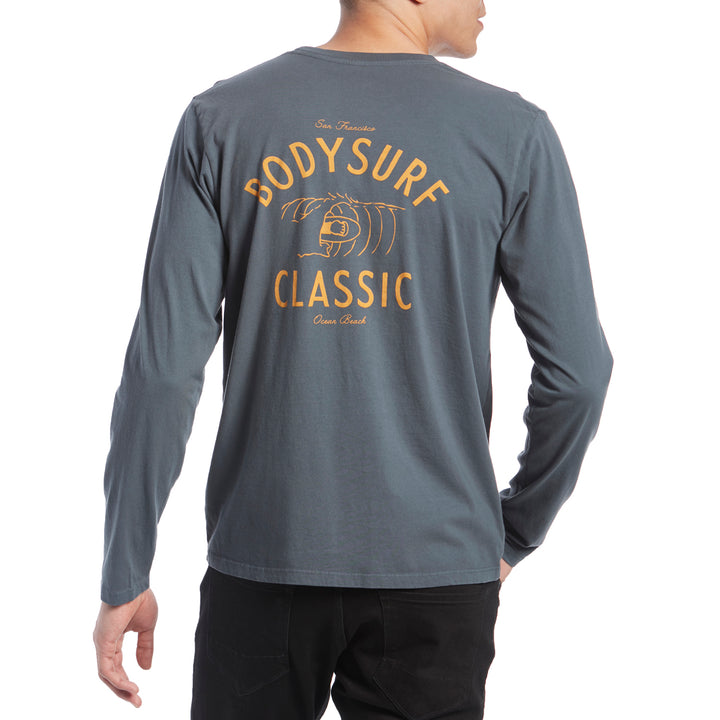 Mollusk Body Surf Classic Long-Sleeve T-Shirt Indigo
