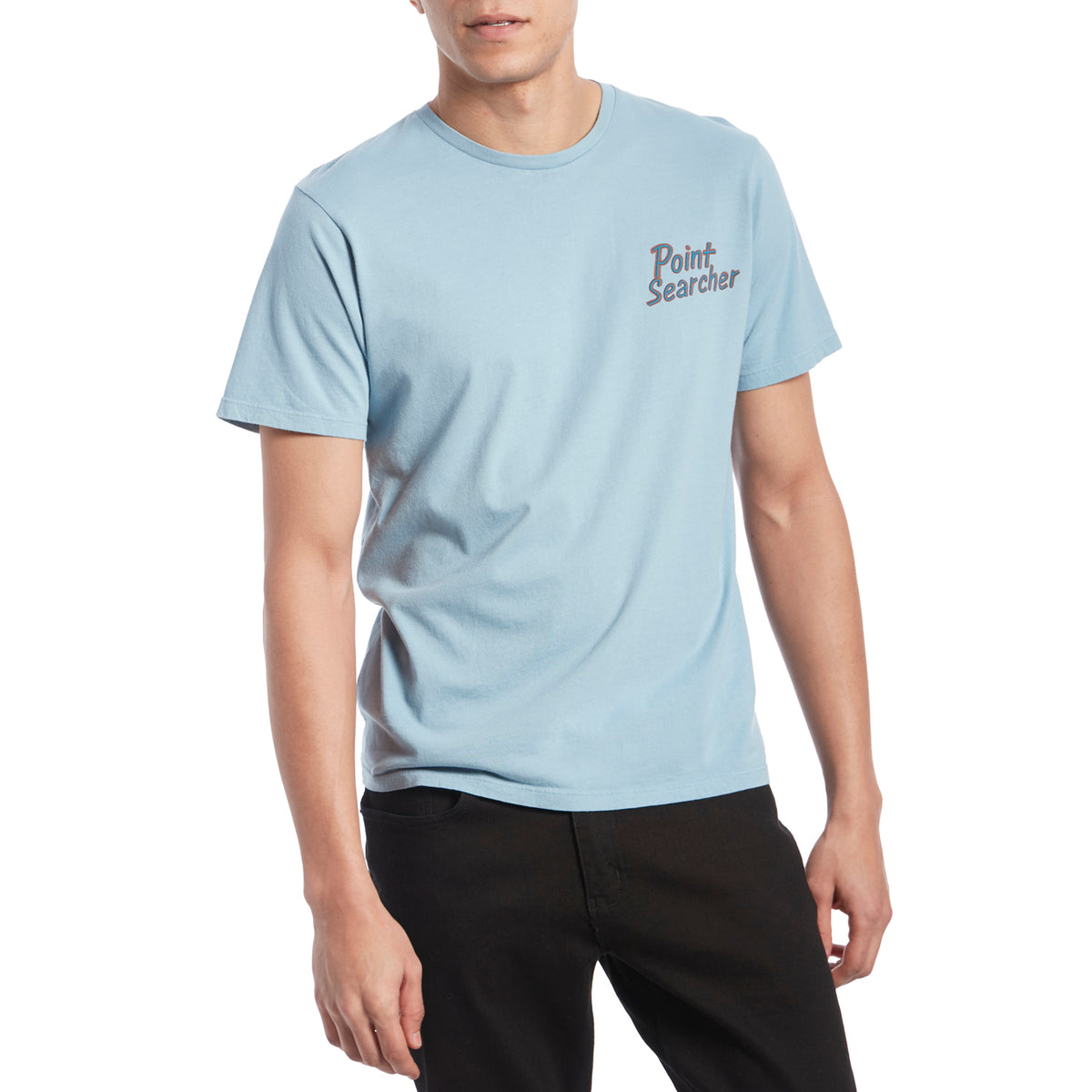 Mollusk Point Searcher T-Shirt Light Indigo