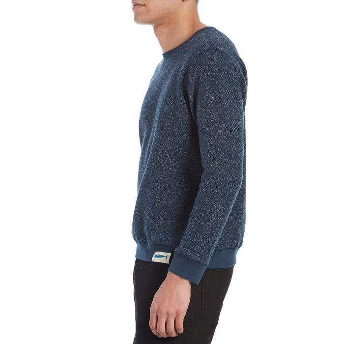 Mollusk Whale Patch Crew Sweatshirt Navy Indigo