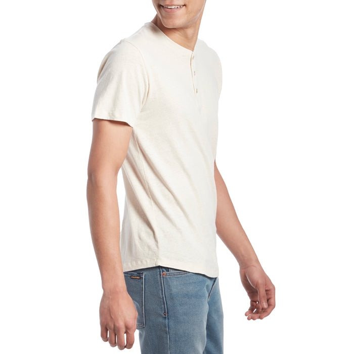 Mollusk Short-Sleeve Henley T-Shirt Natural