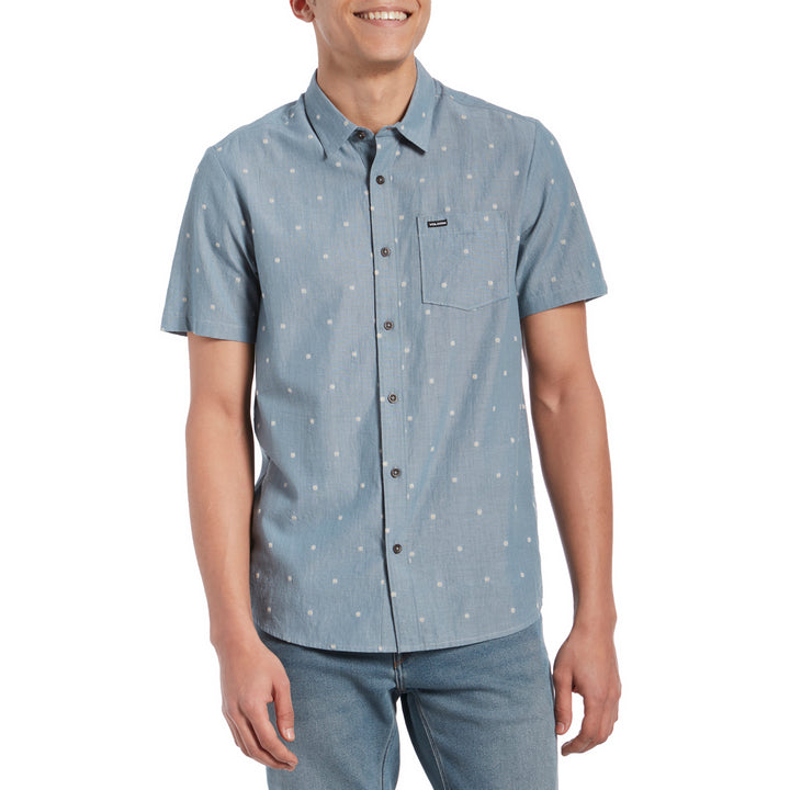 Volcom Archive Mark Short-Sleeve Shirt Stormy Blue