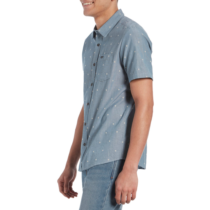 Volcom Archive Mark Short-Sleeve Shirt Stormy Blue