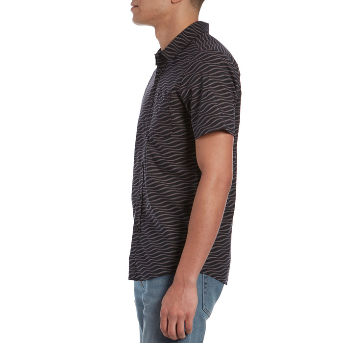 Volcom Levstone Vibes Short-Sleeve Shirt Dark Charcoal