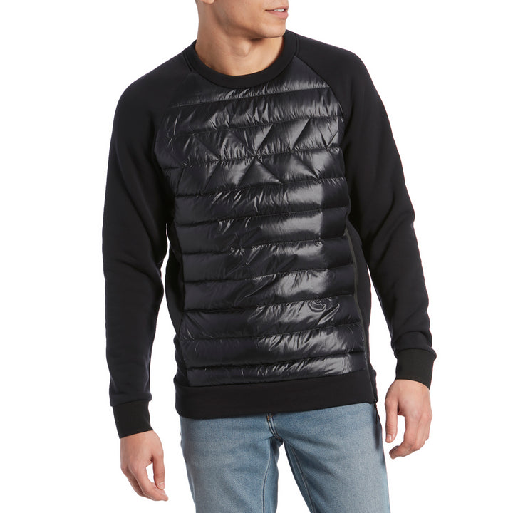 Holden Hybrid Down Crew Top Black