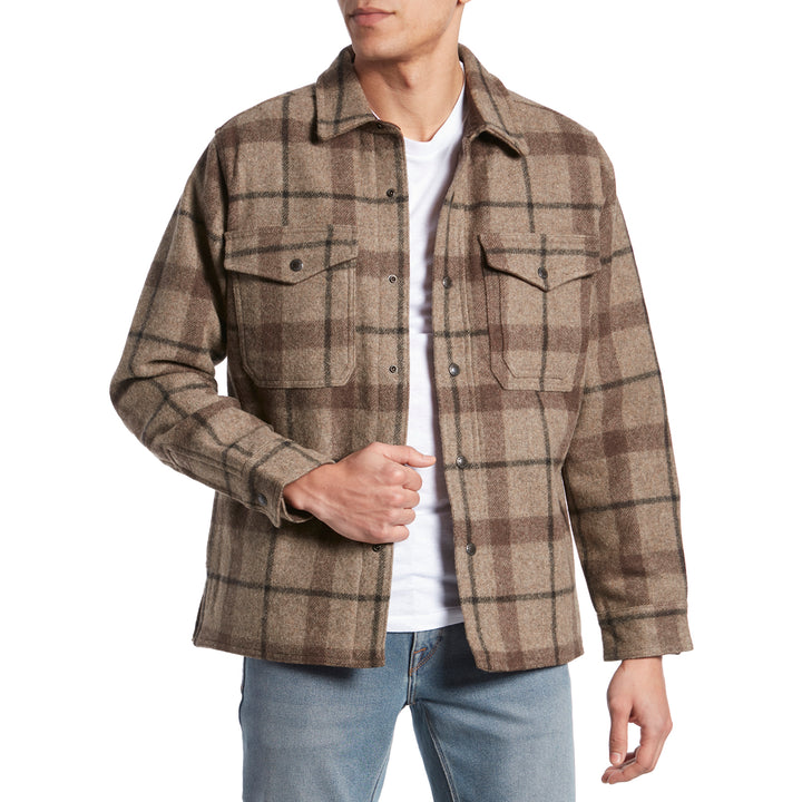 Filson Mackinaw Jac-Shirt Taupe/Brown/Black Plaid
