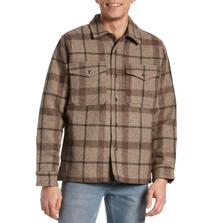 Filson Mackinaw Jac-Shirt Taupe/Brown/Black Plaid
