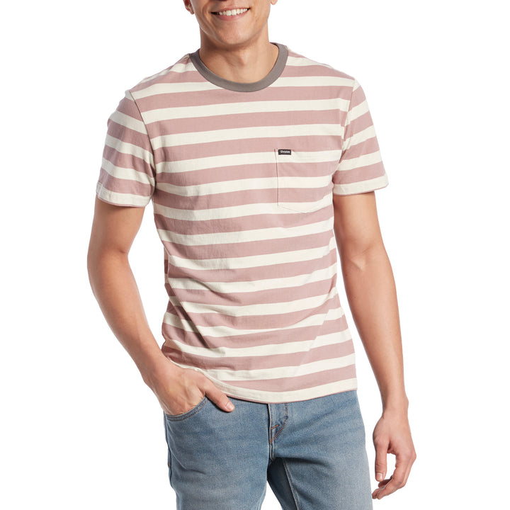 Brixton Hilt Pocket T-Shirt Mauve